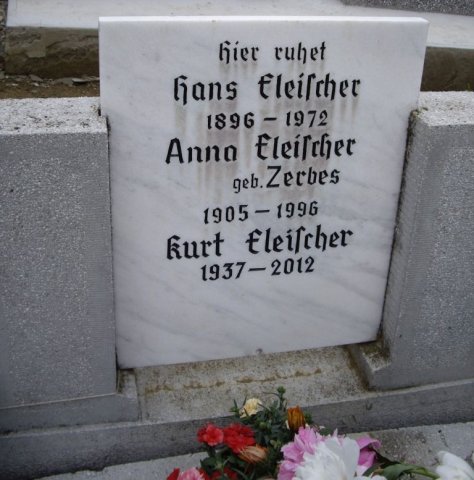 Fleischer Johann 1896-1972 Zerbes Anna 1905-1996 Grabstein